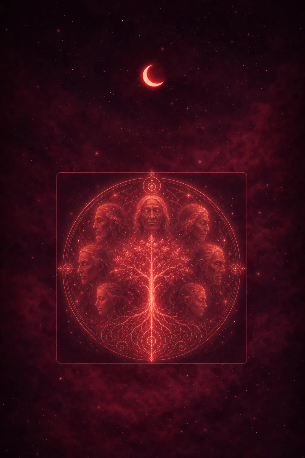 Traumdeutung von Vorfahren — dream meaning illustration