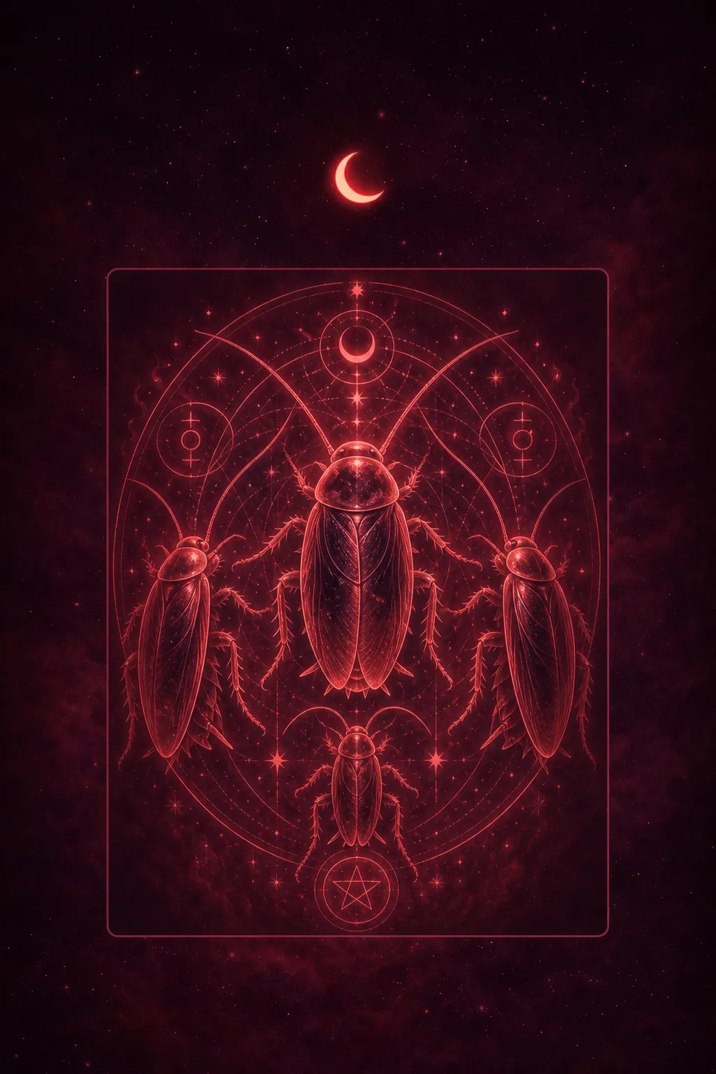 Traumdeutung von Kakerlaken — dream meaning illustration