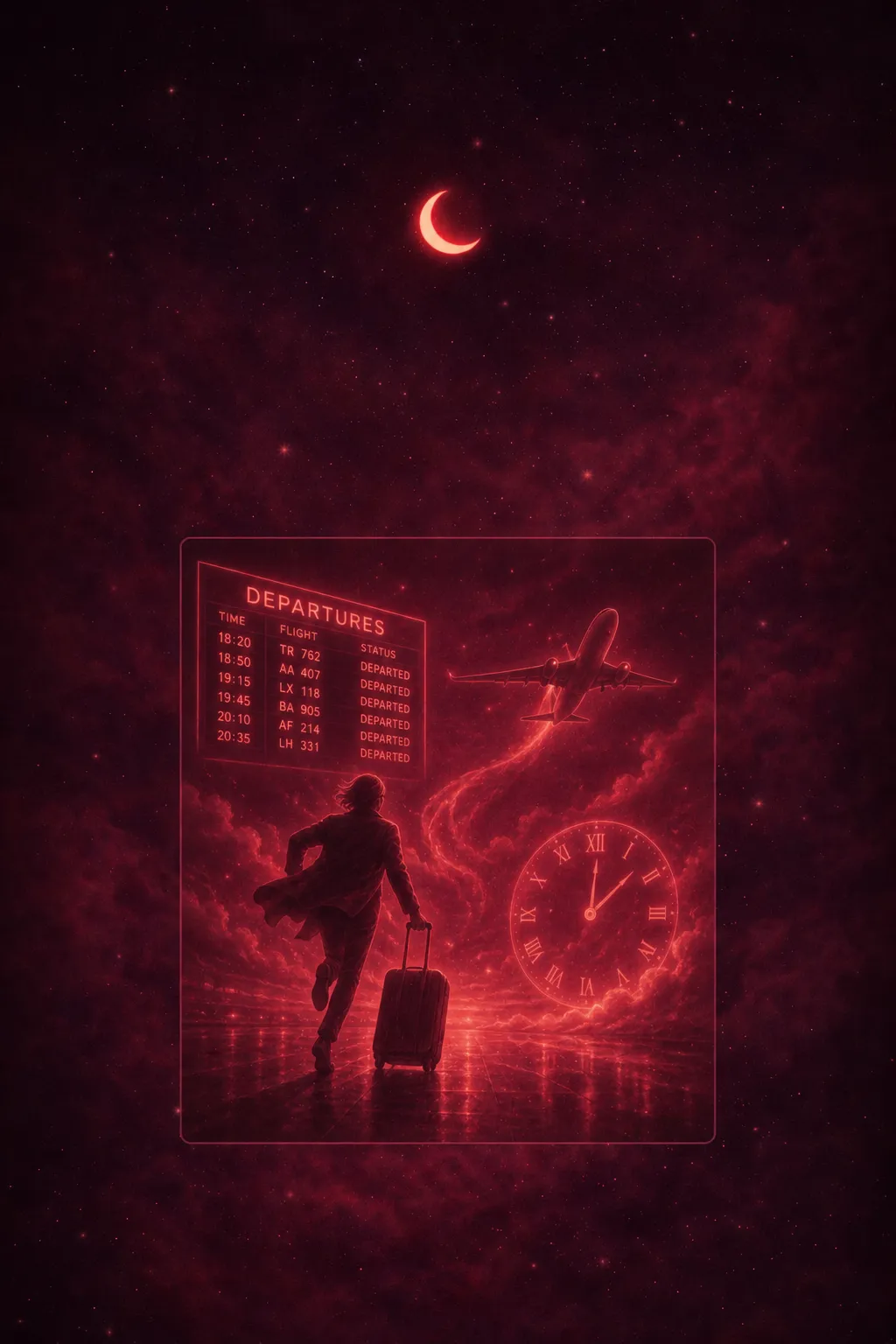 Traum von versäumten Flügen: Bedeutung und Interpretation — dream meaning illustration