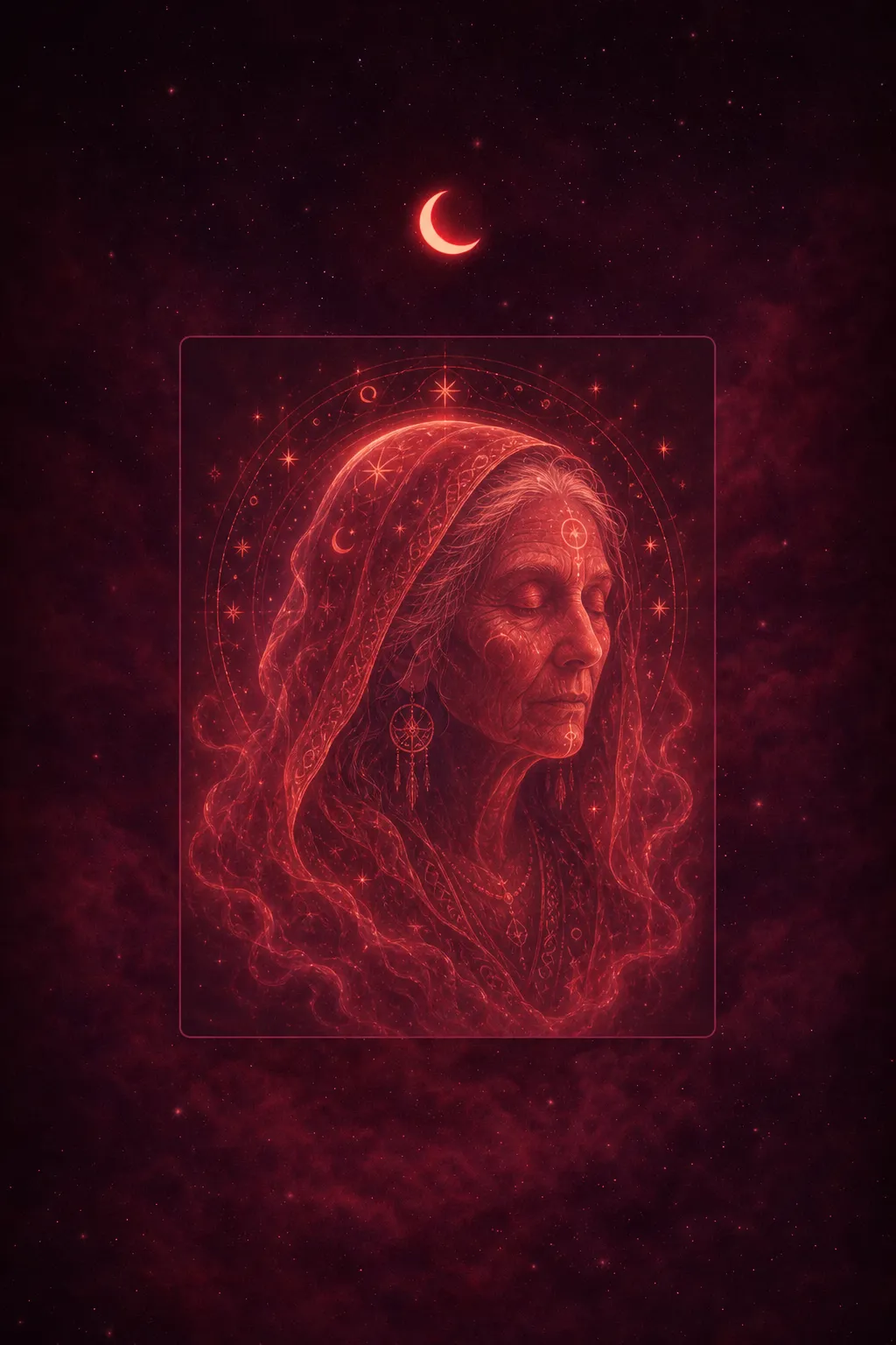 Traumdeutung: Alte Frau — dream meaning illustration