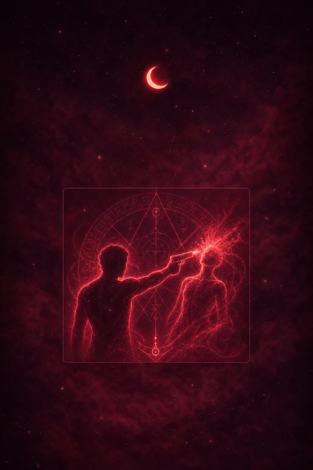 Rêver de tirer sur quelqu'un — dream meaning illustration