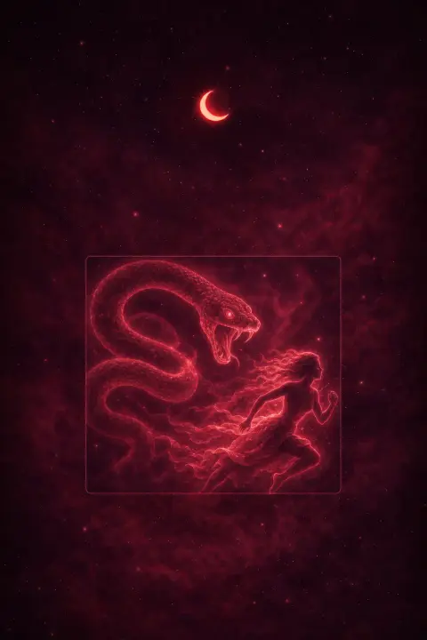 Soñar con serpiente persiguiéndote: significado