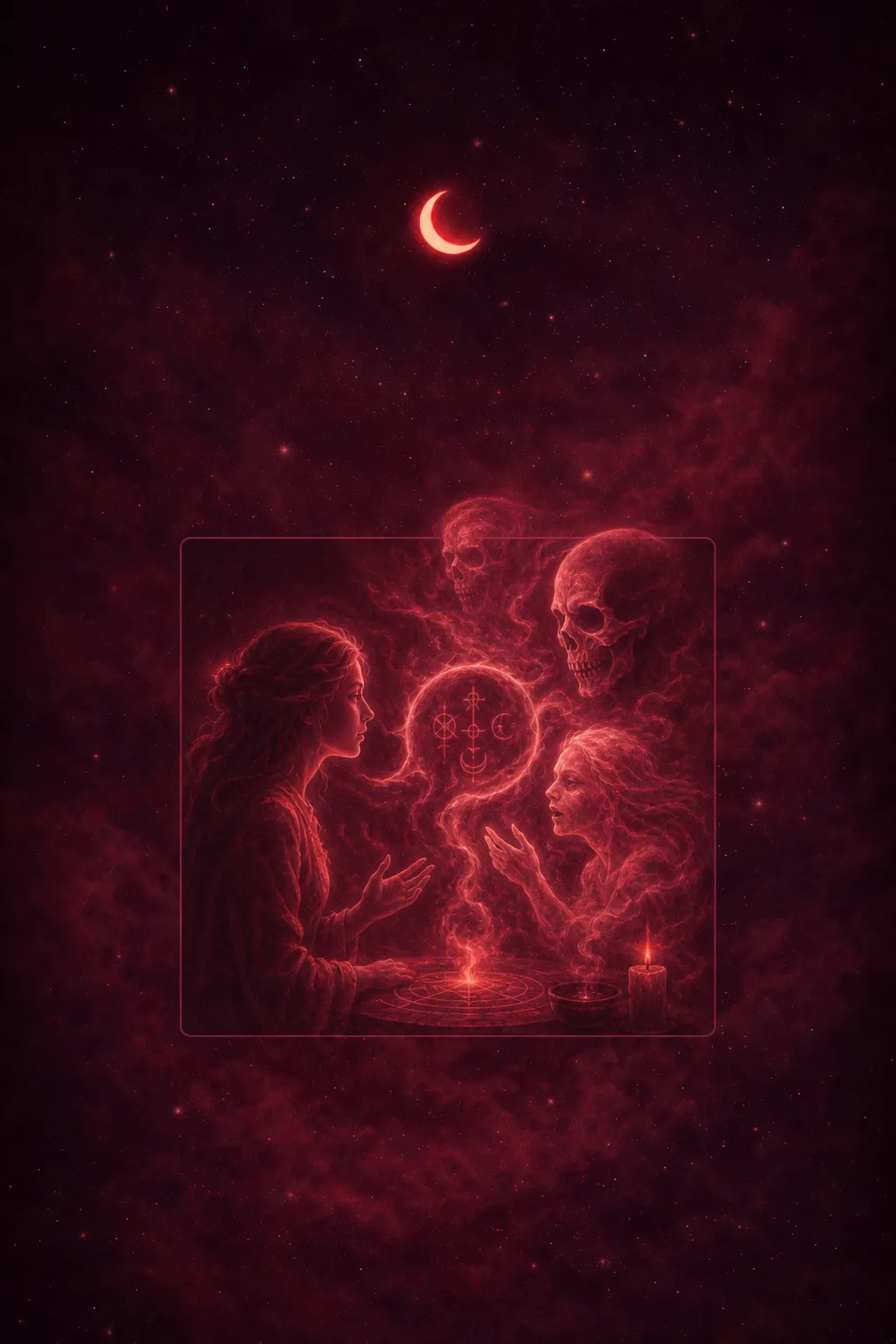 Rêver de parler aux morts : signification, deuil et guidance intérieure — dream meaning illustration
