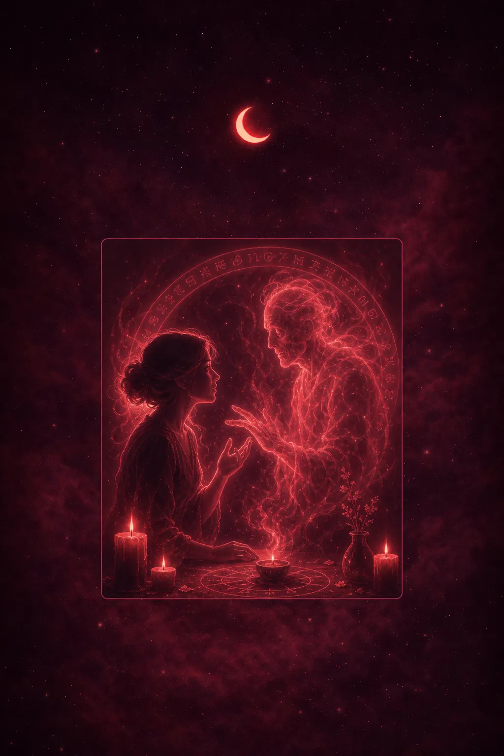 Mit Toten sprechen im Traum – Was bedeutet dieses Traumsymbol? — dream meaning illustration