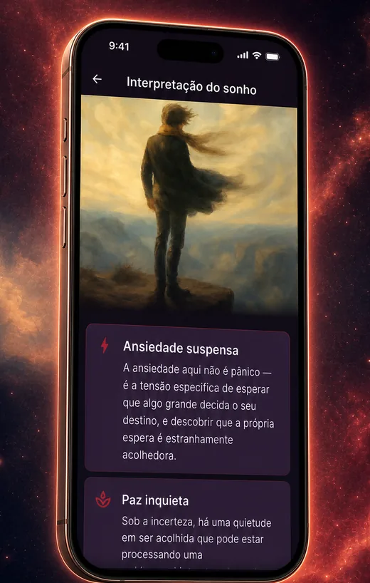 Dream Book app — personal intruder dream interpretation screen