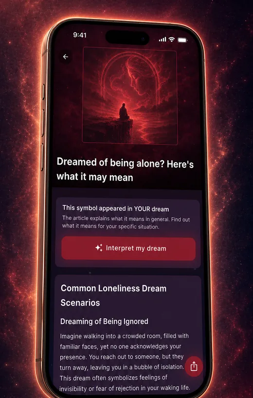 Dream Book app — personal meaning of forest dreams dream interpretation screen