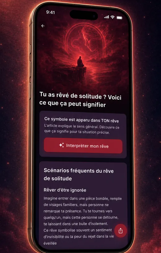 Dream Book app — personal missing flight dream interpretation screen