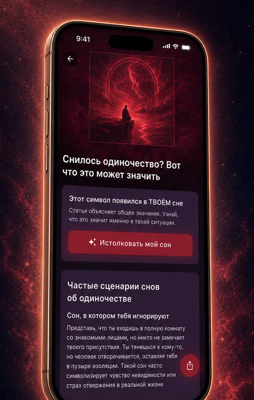 Dream Book app — personal missing flight dream interpretation screen